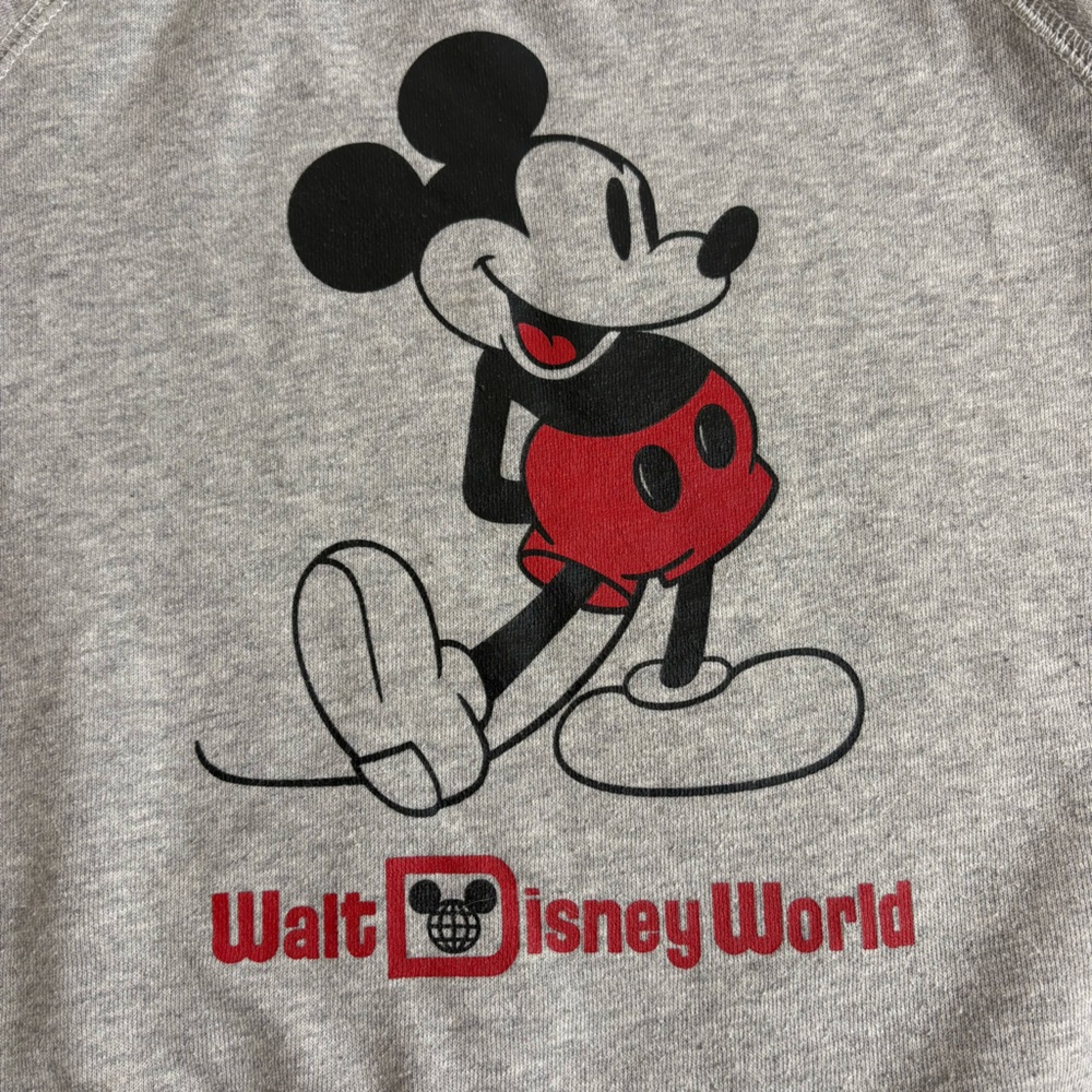 Official Disney Parks Kids Mickey Mouse Gray Sweatshirt